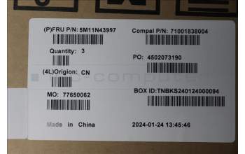 Lenovo 5M11N43997 MECH_ASM MIDDLE_FRAME_ASSY_NT_LUNA_GREY