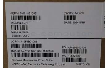 Lenovo 5M11N61056 Lenovo LCD Module,14\",WUXGA,Touch,Anti-Glare,IPS,400nit,100%SRGB