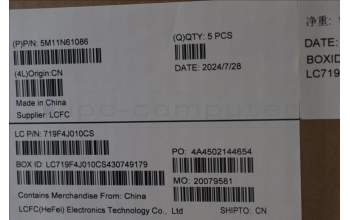 Lenovo 5M11N61086 MECH_ASM GRP_KBD_BZL_CZE/SLK_WL_DB_CHY