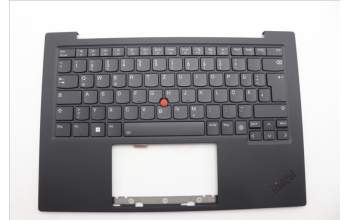 Lenovo 5M11N61093 C-Cover with keyboard, German, Deep Black, FingerPrint Reader, WLAN, UK