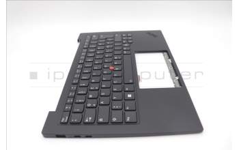 Lenovo 5M11N61093 C-Cover with keyboard, German, Deep Black, FingerPrint Reader, WLAN, UK