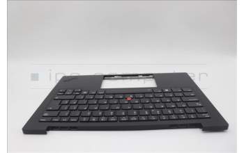 Lenovo 5M11N61115 C-Cover with keyboard, UK English, Deep Black, FingerPrint Reader, WLAN, UK