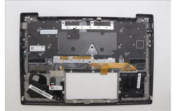 Lenovo 5M11N61127 C-Cover with keyboard, US English Euro, Deep Black, FingerPrint Reader, WLAN, US