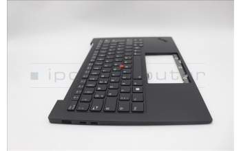 Lenovo 5M11N61130 C-Cover with keyboard, German, Deep Black, FingerPrint Reader, WLAN, UK
