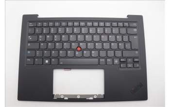 Lenovo 5M11N61130 C-Cover with keyboard, German, Deep Black, FingerPrint Reader, WLAN, UK