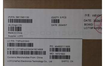 Lenovo 5M11N61130 C-Cover with keyboard, German, Deep Black, FingerPrint Reader, WLAN, UK