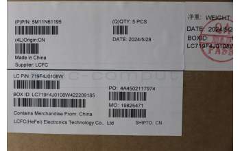 Lenovo 5M11N61195 MECH_ASM GRP_KBD_BZL_BUL_WW_DB_LTN