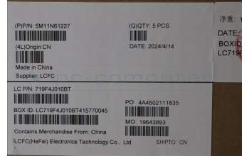 Lenovo 5M11N61227 MECH_ASM GRP_KBD_BZL_UKR_WW_DB_LTN