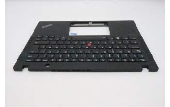 Lenovo 5M11N89404 C-Cover with keyboard, Danish, Black, Backlight, UK
