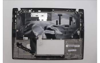 Lenovo 5M11N89423 C-Cover with keyboard, German, Black, Backlight, UK