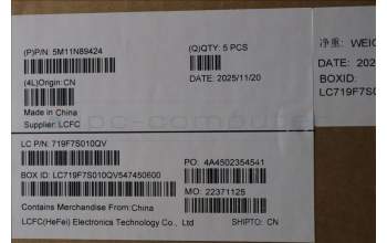 Lenovo 5M11N89424 MECH_ASM BL KB BK MG GER PMX