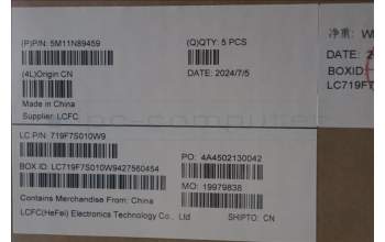 Lenovo 5M11N89459 MECH_ASM BL KB BK MG POR LTN