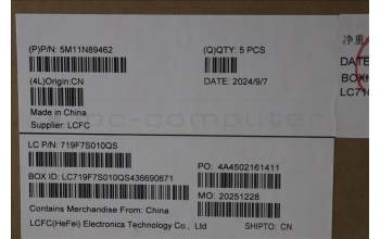 Lenovo 5M11N89462 MECH_ASM BL KB BK MG RUS LTN