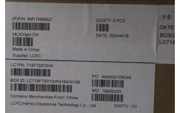 Lenovo 5M11N89527 MECH_ASM BL KB BK MG WW EURO ENG LTN