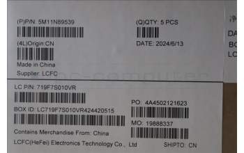 Lenovo 5M11N89539 MECH_ASM BL KB BK MG WW GRE LTN