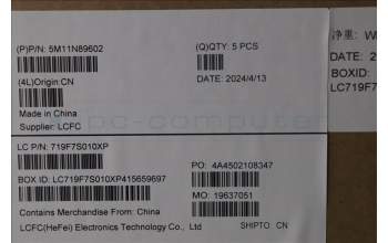 Lenovo 5M11N89602 MECH_ASM BL KB BK MG WW UK LTN