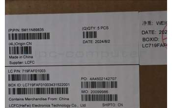 Lenovo 5M11N89835 MECH_ASM BL KB BK BEL CHY