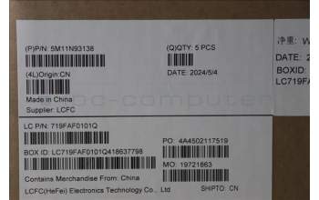 Lenovo 5M11N93138 MECH_ASM BL KB BK WW BEL LTN