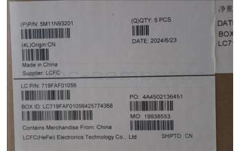 Lenovo 5M11N93201 C-Cover with keyboard, Norwegian, Black, Backlight, WWAN, UK