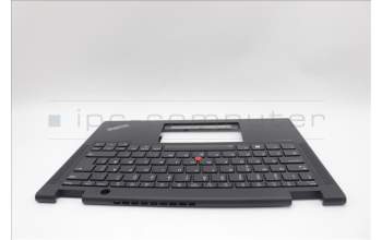 Lenovo 5M11N93201 C-Cover with keyboard, Norwegian, Black, Backlight, WWAN, UK