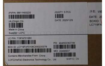 Lenovo 5M11N93220 MECH_ASM BL KB BK WW SWE/FIN PMX