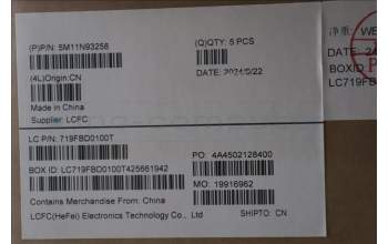 Lenovo 5M11N93258 MECH_ASM FRU KB BEL(SRX)UK Bk