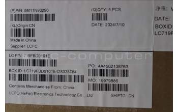 Lenovo 5M11N93290 MECH_ASM FRU KB ITA(SRX)UK Bk