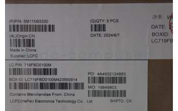 Lenovo 5M11N93330 MECH_ASM FRU KB UK(SRX)UK Bk