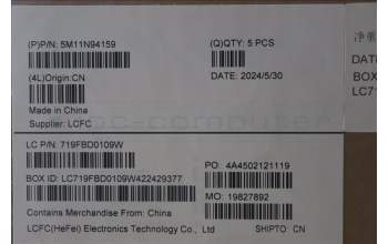 Lenovo 5M11N94159 MECH_ASM FRU KB 058FRA BL(SRX)UK Bk