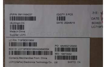 Lenovo 5M11N94237 MECH_ASM FRU KB UK BL(CHY)UK Bk