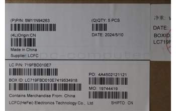 Lenovo 5M11N94263 MECH_ASM FRU KB THAI BL(SRX)US Bk