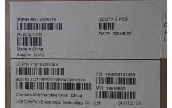 Lenovo 5M11N96175 MECH_ASM FRU KB FRA BL(SRX)UK AG