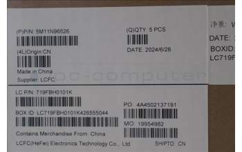 Lenovo 5M11N96526 MECH_ASM FRU KBD CCV ARA (LTN) US BK