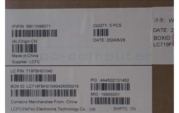 Lenovo 5M11N96571 MECH_ASM FRU KBD CCV SWE/FIN (LTN)UK BK