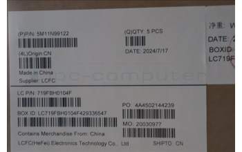 Lenovo 5M11N99122 MECH_ASM FRU KBD CCV SPA BL(CHY) UK BK