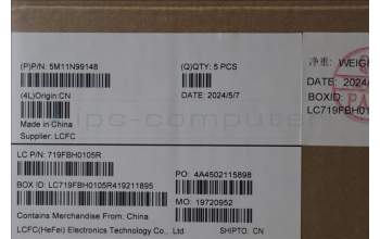 Lenovo 5M11N99148 MECH_ASM FRU KBD CCV HUN BL(LTN) UK BK