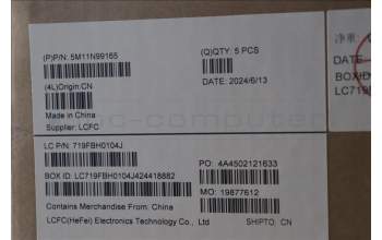 Lenovo 5M11N99165 MECH_ASM FRU KBD CCV NOR BL(LTN) UK BK