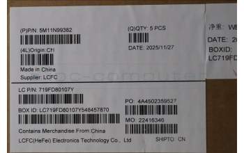 Lenovo 5M11N99382 MECH_ASM BL KB BK EURO ENG LTN