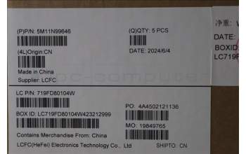 Lenovo 5M11N99646 MECH_ASM BL KB BK WW SLV SRX