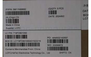 Lenovo 5M11N99682 MECH_ASM BL KB BK WW UKR SRX