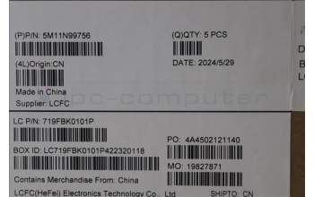 Lenovo 5M11N99756 MECH_ASM FRU KBD CCV FRA (LTN) UK BK