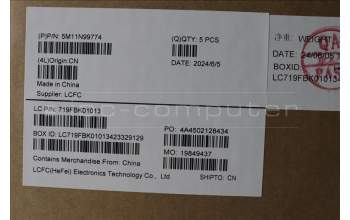 Lenovo 5M11N99774 MECH_ASM FRU KBD CCV NOR (LTN) UK BK