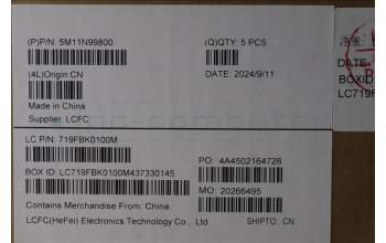 Lenovo 5M11N99800 MECH_ASM FRU KBD CCV UK (CHY) UK BK