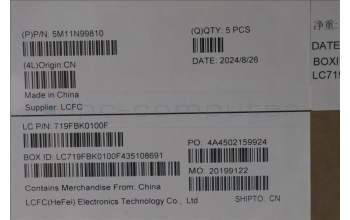 Lenovo 5M11N99810 MECH_ASM FRU KBD CCV BUL (LTN) UK BK