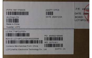 Lenovo 5M11P00035 MECH_ASM FRU ILD (SRX) UK BK