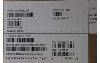 Lenovo 5M11P32331 MECH_ASM FRU DEN BL (SRX) UK BK