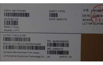 Lenovo 5M11P32385 MECH_ASM FRU ITA BL (LTN) UK BK