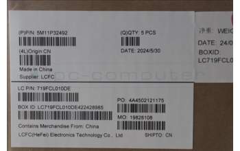 Lenovo 5M11P32492 MECH_ASM FRU BUL BL (SRX) UK BK