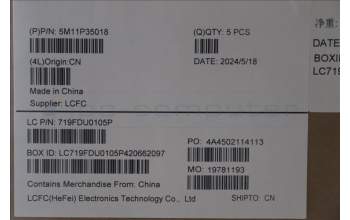 Lenovo 5M11P35018 MECH_ASM GRP_KBD_BZL_NOR_WL_LG_LTN