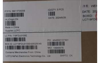 Lenovo 5M11P35058 MECH_ASM GRP_KBD_BZL_RUS_WW_LG_CHY